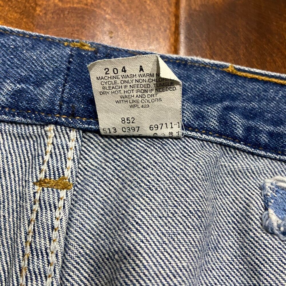 Levi's 545 Vintage 1997 Big & Tall Loose Fit Denim Blue Jeans Men's Size 52 x 30 - Picture 7 of 11